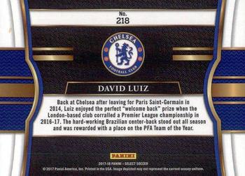 2017-18 Panini Select #218 David Luiz Back