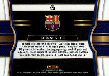2017-18 Panini Select #231 Luis Suarez Back