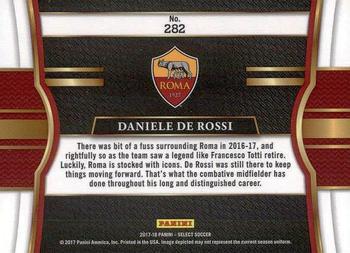 2017-18 Panini Select #282 Daniele De Rossi Back