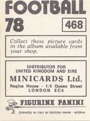 1977-78 Panini Football 78 (UK) #468 Willie Munro Back