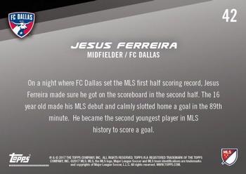 2017 Topps Now MLS #42 Jesus Ferreira Back