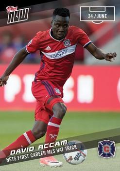 2017 Topps Now MLS #48 David Accam Front
