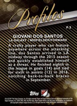 2017 Stadium Club MLS - Profiles #P-3 Giovani dos Santos Back
