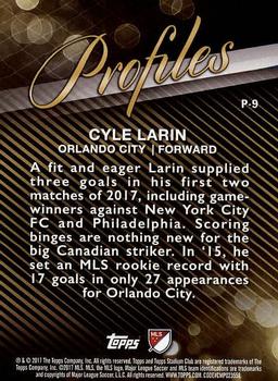 2017 Stadium Club MLS - Profiles #P-9 Cyle Larin Back