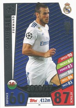 2017-18 Topps Match Attax UEFA Champions League #14 Gareth Bale Front