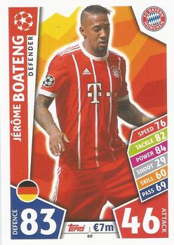 2017-18 Topps Match Attax UEFA Champions League #60 Jérôme Boateng Front