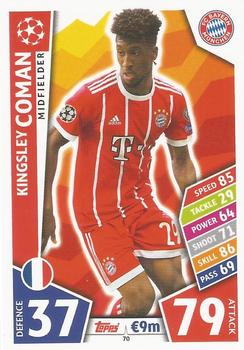 2017-18 Topps Match Attax UEFA Champions League #70 Kingsley Coman Front