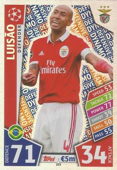 2017-18 Topps Match Attax UEFA Champions League #203 Luisão Front