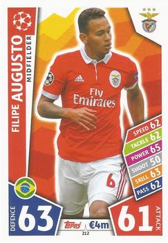 2017-18 Topps Match Attax UEFA Champions League #212 Filipe Augusto Front