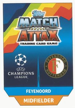 2017-18 Topps Match Attax UEFA Champions League #355 Jens Toornstra Back