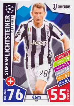 2017-18 Topps Match Attax UEFA Champions League #364 Stephan Lichtsteiner Front