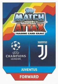 2017-18 Topps Match Attax UEFA Champions League #376 Gonzalo Higuaín Back