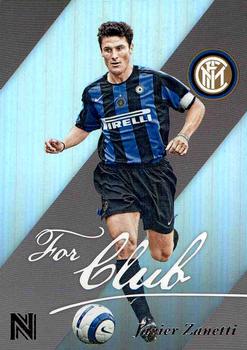 2017 Panini Nobility - For Club And Country #6A Javier Zanetti Front