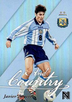2017 Panini Nobility - For Club And Country #6B Javier Zanetti Front