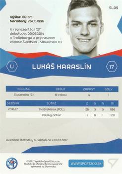2017-18 SportZoo Futbalové Slovensko - Slovenski Sokolici #SL09 Lukas Haraslin Back