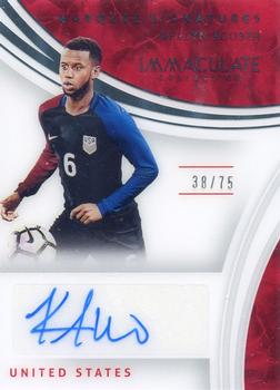 2017-18 Panini Immaculate Collection - Marquee Signatures #MS-KA Kellyn Acosta Front