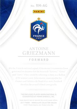 2017-18 Panini Immaculate Collection - Remarkable Memorabilia Bronze #RM-AG Antoine Griezmann Back
