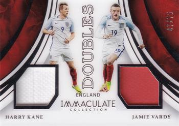2017-18 Panini Immaculate Collection - Team Doubles #TD-ENG Harry Kane / Jamie Vardy Front