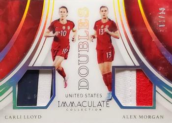 2017-18 Panini Immaculate Collection - Team Doubles Gold #TD-US2 Carli Lloyd / Alex Morgan Front