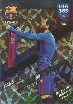 2017-18 Panini Adrenalyn XL FIFA 365 #105 Lionel Messi Front