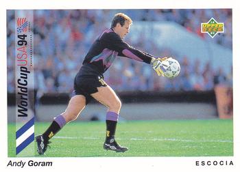 1993 Upper Deck World Cup Preview Adams Gum #122 Andy Goram Front