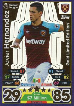2017-18 Topps Match Attax Premier League - Limited Edition Gold #LE7G Javier Hernandez Front