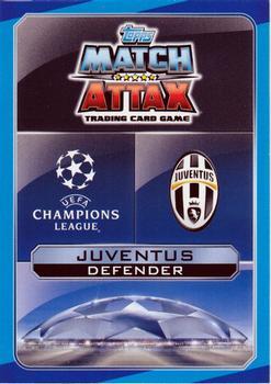 2016-17 Topps Match Attax UEFA Champions League - Exclusive Edition #S26 Giorgio Chiellini / Leonardo Bonucci / Andrea Barzagli Back