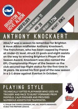 2017-18 Topps Premier Gold #20 Anthony Knockaert Back