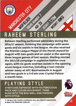 2017-18 Topps Premier Gold #80 Raheem Sterling Back