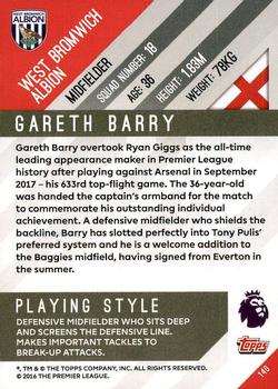 2017-18 Topps Premier Gold #140 Gareth Barry Back