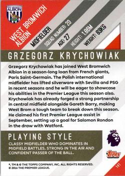 2017-18 Topps Premier Gold #141 Grzegorz Krychowiak Back