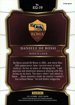 2017-18 Panini Select - Equalizers #EQ-19 Daniele De Rossi Back
