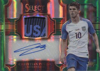 2017-18 Panini Select - Jersey Autographs Green #JA-CP Christian Pulisic Front