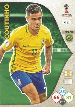 2018 Panini Adrenalyn XL FIFA World Cup 2018 Russia  #48 Coutinho Front