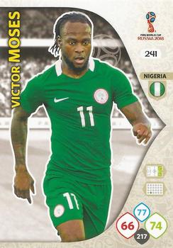 2018 Panini Adrenalyn XL FIFA World Cup 2018 Russia  #241 Victor Moses Front