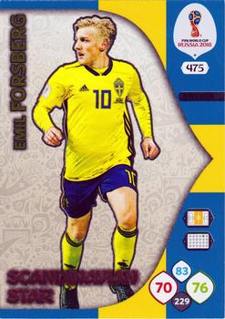 2018 Panini Adrenalyn XL FIFA World Cup 2018 Russia  #475 Emil Forsberg Front