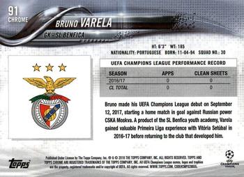2017-18 Topps Chrome UEFA Champions League #91 Bruno Varela Back