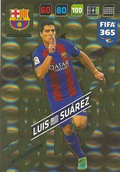 2017-18 Panini Adrenalyn XL FIFA 365 - Limited Edition #NNO Luis Suarez Front