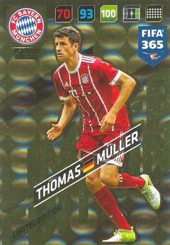 2017-18 Panini Adrenalyn XL FIFA 365 - Limited Edition #NNO Thomas Müller Front