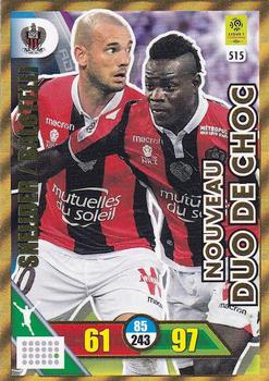 2017-18 Panini Adrenalyn XL Ligue 1 - Update #515 Wesley Sneijder / Mario Balotelli Front