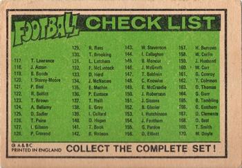 1969-70 A&BC Chewing Gum #NNO Top Stars (Mike Summerbee / Ron Davies / Jimmy Greaves) Back