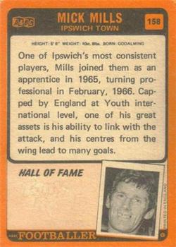 1970-71 A&BC Chewing Gum #158 Mick Mills Back