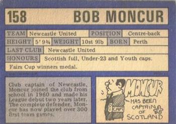 1973-74 A&BC Chewing Gum #158 Bobby Moncur Back