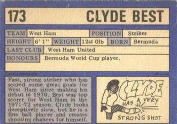 1973-74 A&BC Chewing Gum #173 Clyde Best Back