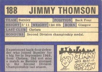1973-74 A&BC Chewing Gum #188 Jim Thomson Back