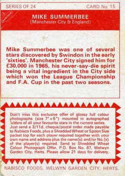 1969-70 Nabisco #15 Mike Summerbee Back