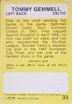 1968-69 A&BC Footballer (Scottish) #33 Tommy Gemmell Back