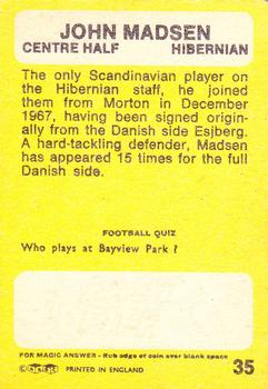 1968-69 A&BC Footballer (Scottish) #35 John Madsen Back