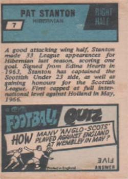 1969-70 A&BC Footballer (Scottish) #7 Pat Stanton Back