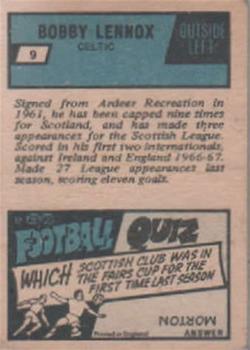 1969-70 A&BC Footballer (Scottish) #9 Bobby Lennox Back
